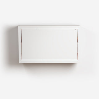 Fläpps Box Sekretär - Sekretaer - Ambivalenz - V2: 80 x 50cm - Weiss