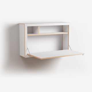 Fläpps Box Sekretär - Sekretaer - Ambivalenz - V1: 100 x 60cm - Weiss
