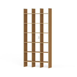 FNP Regal - Regal - Nils Holger Moormann - FNP 1 (B105.8 x H223cm) - MDF Braun gewachst