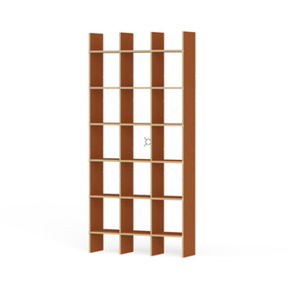 FNP Regal - Regal - Nils Holger Moormann - FNP 1 (B105.8 x H223cm) - MDF Rot gewachst