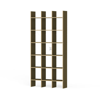 FNP Regal - Regal - Nils Holger Moormann - FNP 1 (B105.8 x H223cm) - MDF Schwarz gewachst