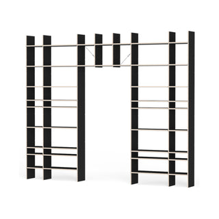 FNP Regal - Regal - Nils Holger Moormann - FNP 3 (B313.3 x H259.6cm) - FU Schwarz