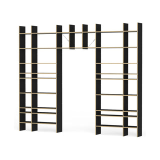 FNP Regal - Regal - Nils Holger Moormann - FNP 3 (B313.3 x H259.6cm) - MDF Schwarz