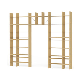 FNP Regal - Regal - Nils Holger Moormann - FNP 3 (B313.3 x H259.6cm) - MDF Natur Roh