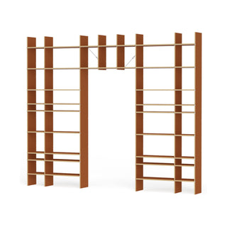 FNP Regal - Regal - Nils Holger Moormann - FNP 3 (B313.3 x H259.6cm) - MDF Rot gewachst