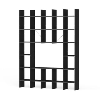 FNP Regal - Regal - Nils Holger Moormann - FNP 2 (B174.8 x H223cm) - MDF Bicolor Schwarz