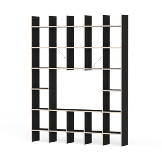 FNP Regal - Regal - Nils Holger Moormann - FNP 2 (B174.8 x H223cm) - FU Schwarz