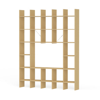 FNP Regal - Regal - Nils Holger Moormann - FNP 2 (B174.8 x H223cm) - MDF Natur Roh