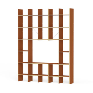 FNP Regal - Regal - Nils Holger Moormann - FNP 2 (B174.8 x H223cm) - MDF Rot gewachst