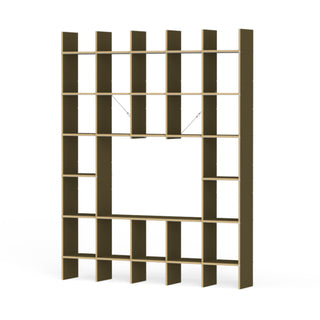 FNP Regal - Regal - Nils Holger Moormann - FNP 2 (B174.8 x H223cm) - MDF Schwarz gewachst