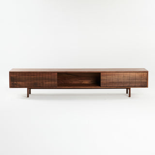 Insan Sideboard | Graph - Sideboard - Insan - 2 Klapptüren + 1 offenes Fach - Nussbaum geölt
