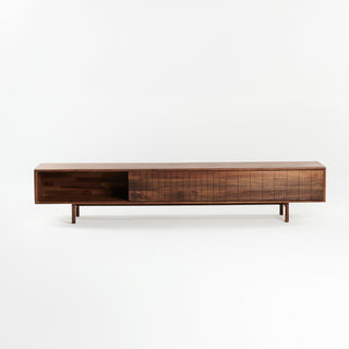 Insan Sideboard | Graph - Sideboard - Insan - 2 Klapptüren + 1 offenes Fach - Nussbaum geölt