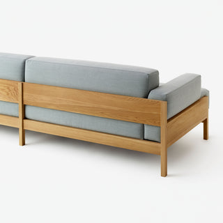 A-S01 Sofa - sofa - Karimoku Case - Eiche natur / Stoff Steel Cut Trio - 2.5 Sitzer (L210cm)
