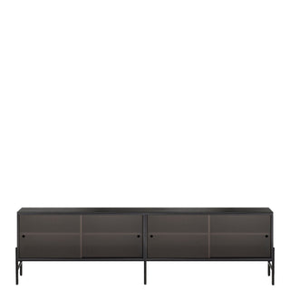 Northern Sideboard | Hifive Glas - Sideboard - Northern - Schwarz lackiert - 200cm