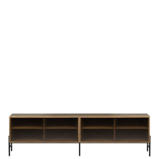 Northern Sideboard | Hifive Glas - Sideboard - Northern - Eiche geräuchert - 200cm