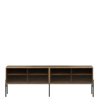 Northern Sideboard | Hifive Glas - Sideboard - Northern - Eiche geräuchert - 200cm