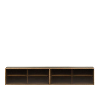 Northern Sideboard | Hifive Glas - Sideboard - Northern - Eiche geräuchert - 200cm