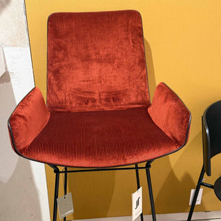 Amelie low Barhocker Ausstellungsstück - Abverkauf - Abverkauf - Stoff Riga | Drahtgestel -