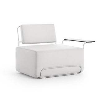 Lilly Outdoor Loungesessel - Outdoor Sessel - Diabla - Plain Grey - Armlehne rechts
