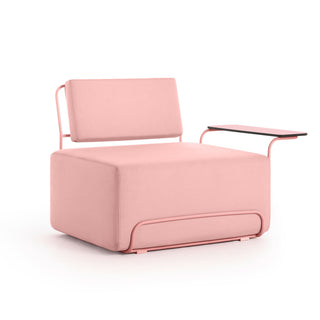 Lilly Outdoor Loungesessel - Outdoor Sessel - Diabla - Plain Pink - Armlehne rechts