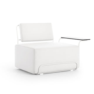 Lilly Outdoor Loungesessel - Outdoor Sessel - Diabla - Plain White - Armlehne rechts