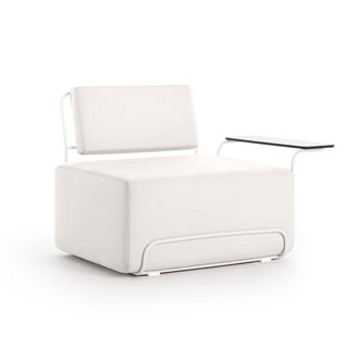 Lilly Outdoor Loungesessel - Outdoor Sessel - Diabla - Silvertex Ice - Armlehne rechts