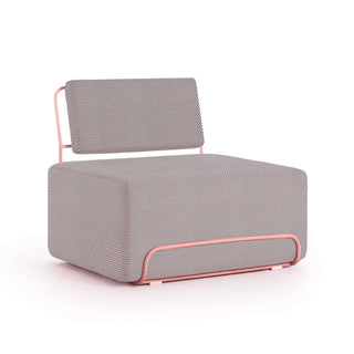 Lilly Outdoor Loungesessel - Outdoor Sessel - Diabla - Hexagon Pink - ohne Armlehne