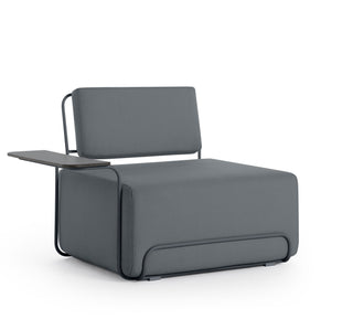 Lilly Outdoor Loungesessel - Outdoor Sessel - Diabla - Plain Anthracite - Armlehne links