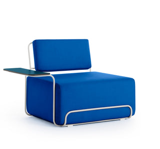 Lilly Outdoor Loungesessel - Outdoor Sessel - Diabla - Plain Blue - Armlehne links
