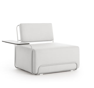 Lilly Outdoor Loungesessel - Outdoor Sessel - Diabla - Plain Grey - Armlehne links