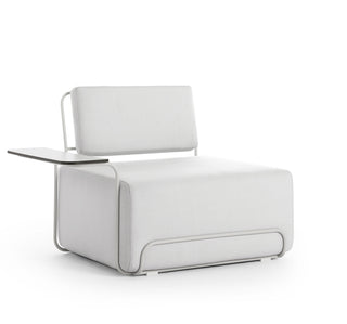 Lilly Outdoor Loungesessel - Outdoor Sessel - Diabla - Silvertex Aluminium - Armlehne links
