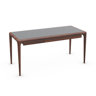 Latus Schreibtisch Leder - Schreibtisch - Artisan - L140cm - Amerikanische Nuss A01