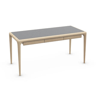 Latus Schreibtisch Leder - Schreibtisch - Artisan - L140cm - Europäische Nuss A03