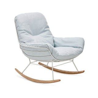 Leyasol Outdoor Schaukelstuhl - Loungesessel - FreiFrau - Lopi "Marble" - Gestell schwarz -