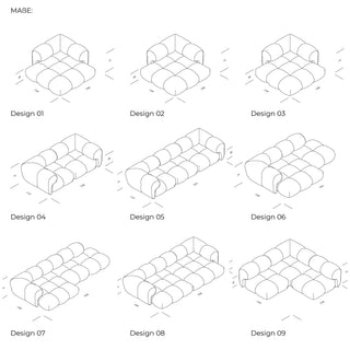Objekte Unserer Tage Sofa | Sander Modular - Sofa - Objekte unserer Tage - DESIGN 01 (2-SITZER) - FLIEDERBLAU (VIDAR 4 0723 BY KVADRAT/RAF SIMONS)