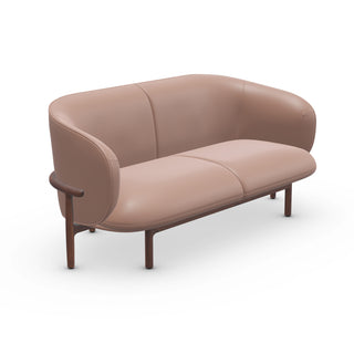 Mela Sofa - sofa - Artisan - Europäische Nuss A03 - Leder - Zenith 9008
