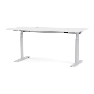 HILOW2160 Schreibtisch - Schreibtisch - Montana Furniture - Aluminium - Snow Microlaminat