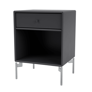 Dream Nachttisch Selection - Nachttisch - Montana Furniture - Anthracite - Beine - Chrom