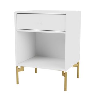Dream Nachttisch Selection - Nachttisch - Montana Furniture - New White - Beine - Messing