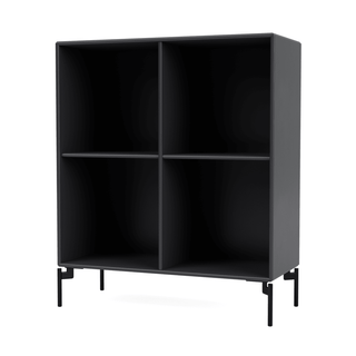 Show Bücherregal Selection - Bücherregal - Montana Furniture - Anthracite - Beine - Schwarz