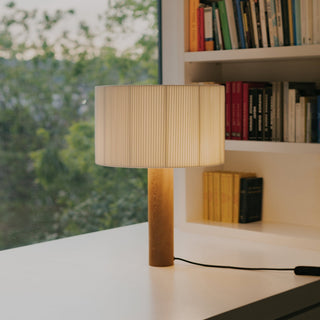 Santa Cole Tischlampe | Moragas - Tischlampe - Santa Cole - Sapeli Holz (Mahagoni) -