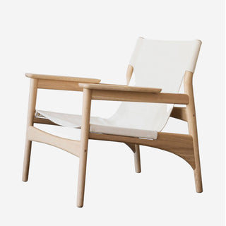 N-LC02 Loungesessel - Loungesessel - Karimoku Case - Eiche natur / Canvas -