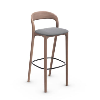 Neva Light Barhocker - Barhocker - Artisan - Amerikanische Nuss A01 - Stoff Remix 152