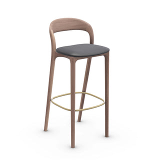 Neva Light Barhocker - Barhocker - Artisan - Amerikanische Nuss A01 - Leder Zenith 9032