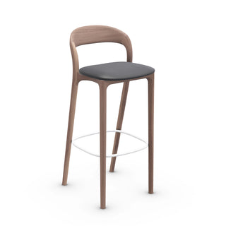 Neva Light Barhocker - Barhocker - Artisan - Amerikanische Nuss A01 - Leder Zenith 9032