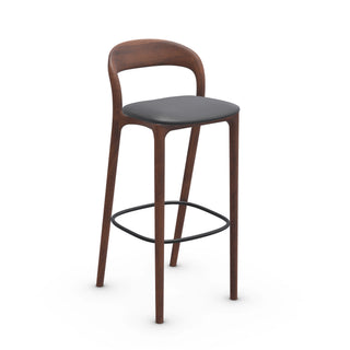 Neva Light Barhocker - Barhocker - Artisan - Europäische Nuss A03 - Leder Zenith 9032