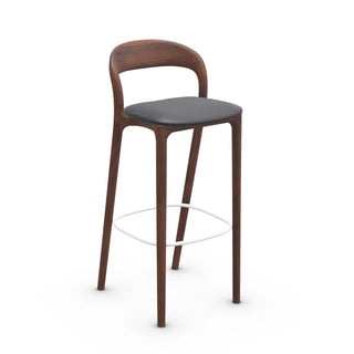 Neva Light Barhocker - Barhocker - Artisan - Europäische Nuss A03 - Leder Zenith 9032