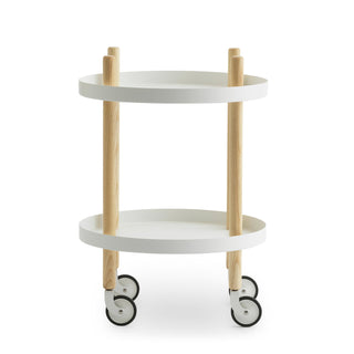 Normann Copenhagen Barwagen | Block rund - Barwagen - Normann Copenhagen - Esche / Weiß -