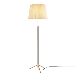 Santa Cole Stehlampe | Pie de Salón - Stehlampe - Santa Cole - Natürliches Band - Messing poliert