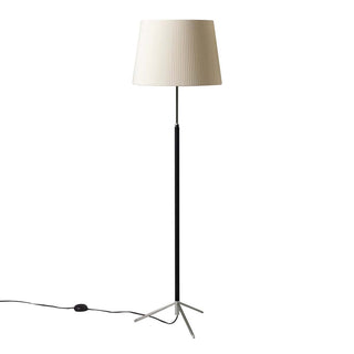 Santa Cole Stehlampe | Pie de Salón - Stehlampe - Santa Cole - Natürliches Band - Chrom